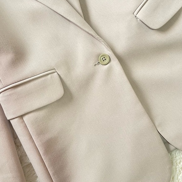 Abercrombie & Fitch Blend Single Breasted Blazer – Beige – Size XS - Picture 3 of 6
